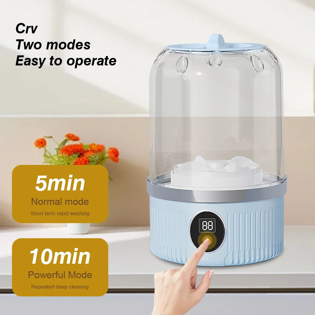 Automatic Laundry Cup with Laundry Cup Portable Washing Machine Rechargeable Mini Special Washer for Travel Home and Dormitory