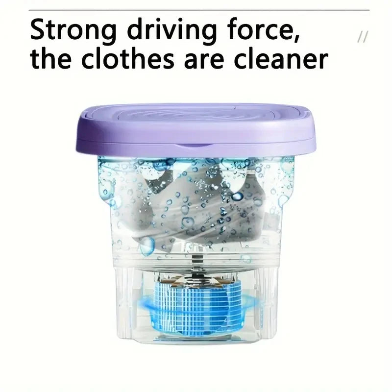 Folding Washing Machine Household Wash-Off Dual-Purpose Vertical Mini Washing Machine Baby Underwear Underwear Washing Socks Etc
