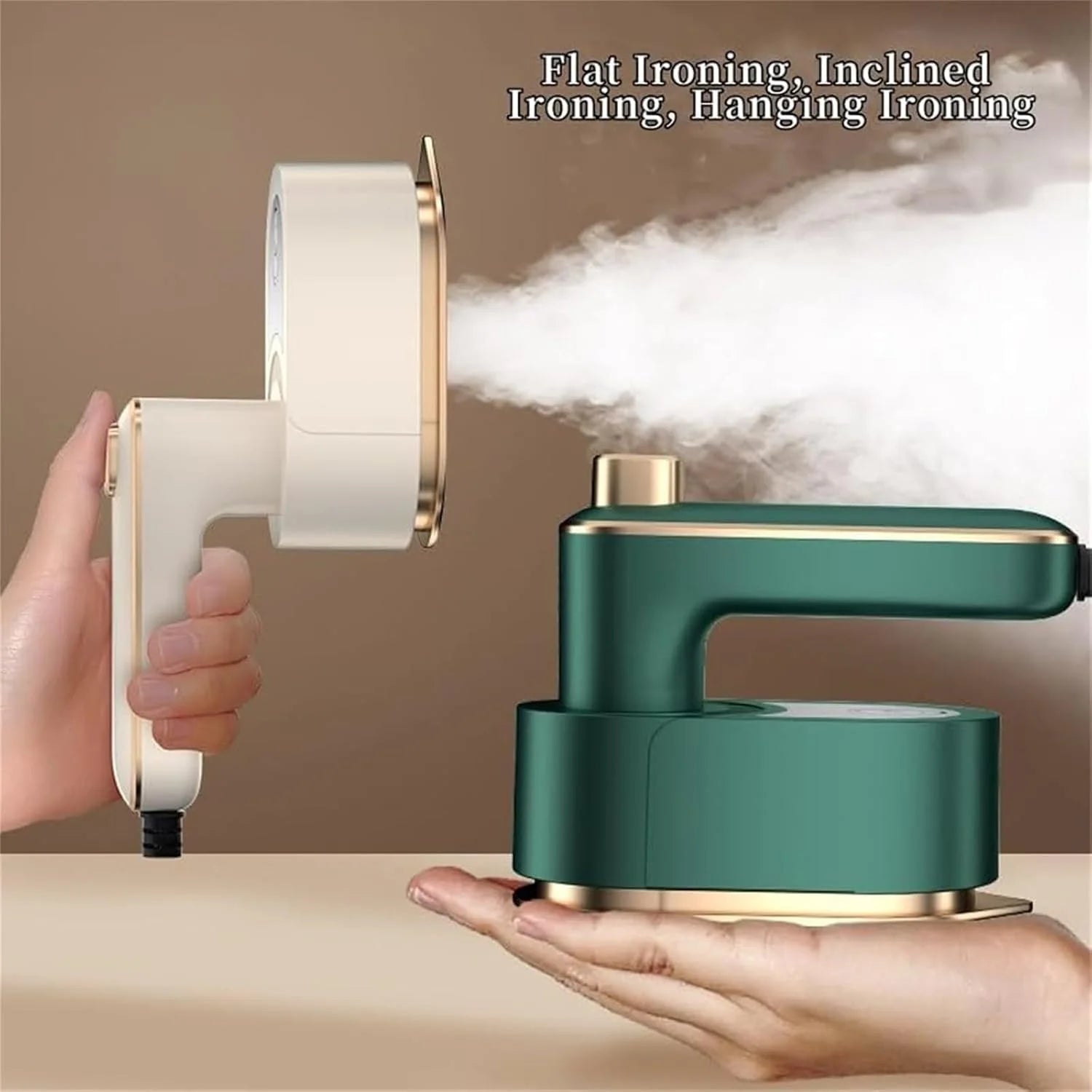 Ivyever Rotary Garment Iron, Aerohake Rotary Garment Iron, 2-In-1 Portable Handheld Rotary Garment Iron, Ivyever Iron Steamer, Handheld Iron for Clothes, Curtains, Sheets, Pillowcases